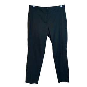J. Jill Chino Stretch Linen Blend Pants Size 8 Black